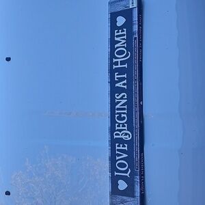 Wooden Sign Love Begins At Home